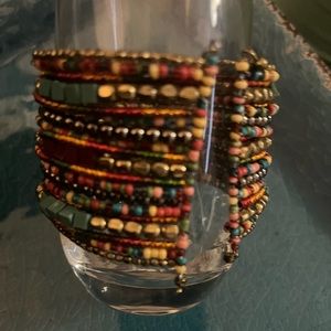 Multi colored bead bracelet
